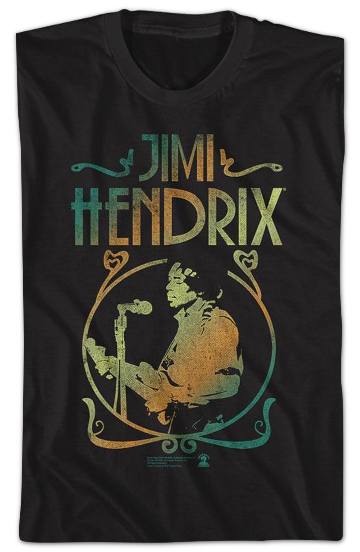 Gradient Poster Jimi Hendrix T-Shirt