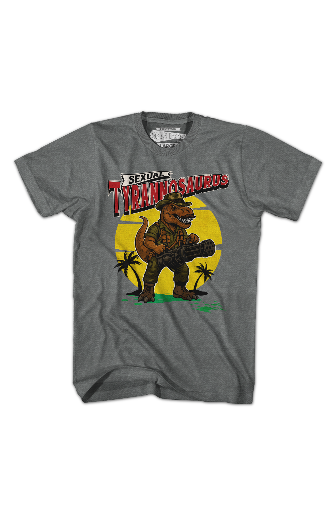 Graphite Heather Sexual Tyrannosaurus T-Shirt