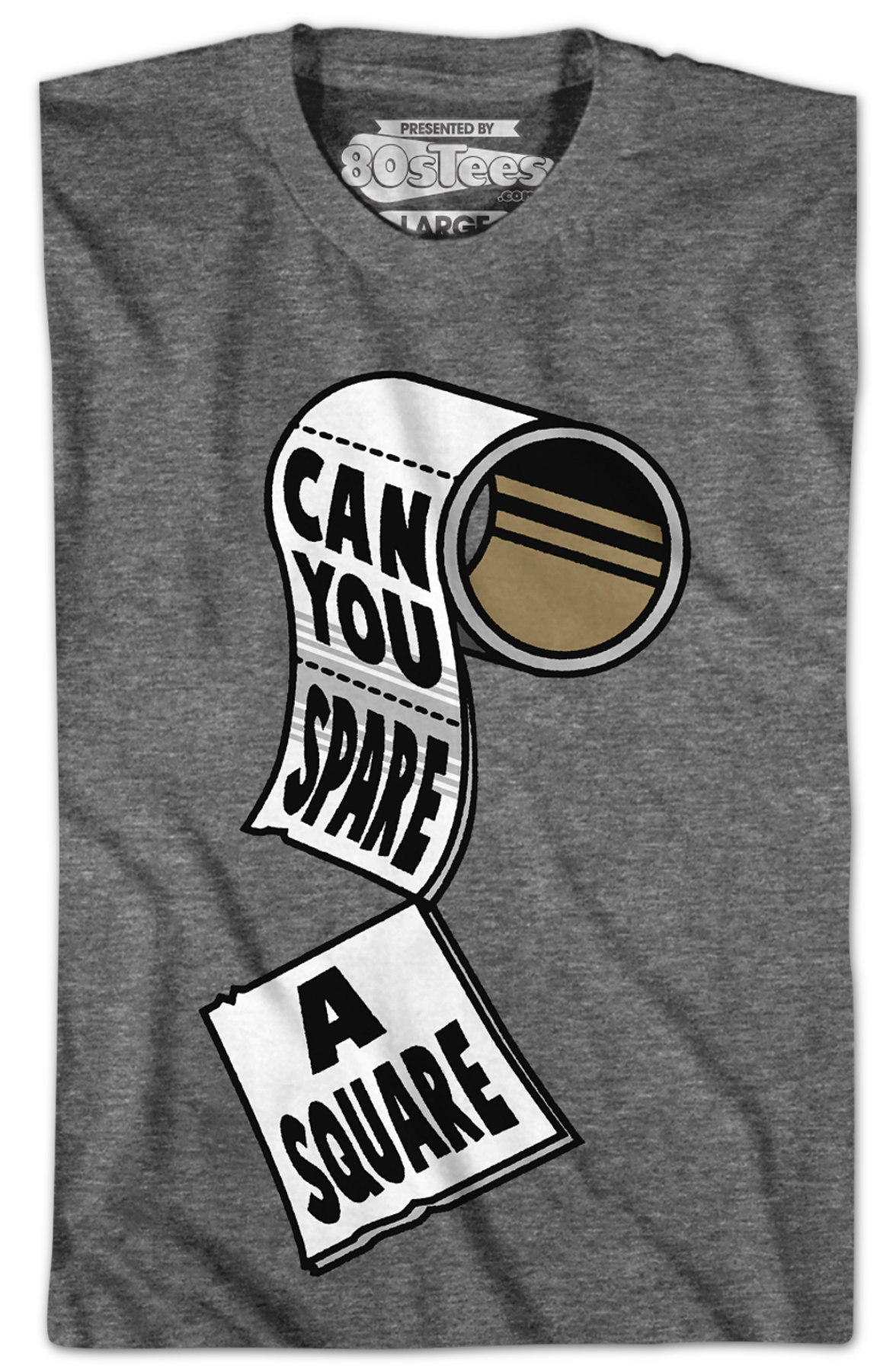 Gray Can You Spare A Square Seinfeld T-Shirt