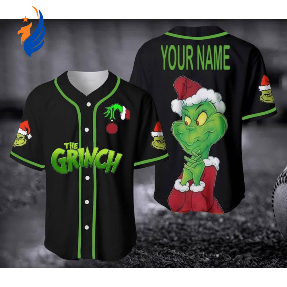 Grinch 1 Baseball Jersey - Bafud