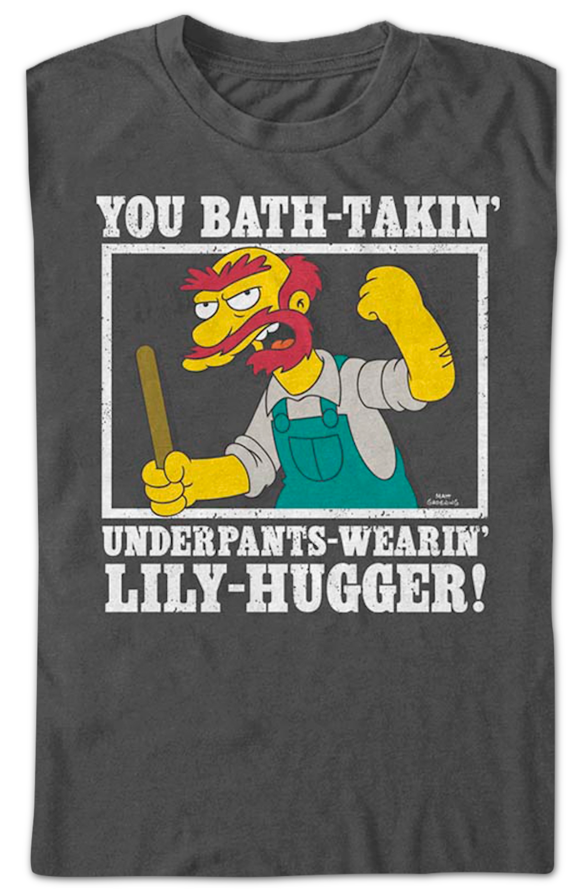 Groundskeeper Willie Lily-Hugger Simpsons T-Shirt