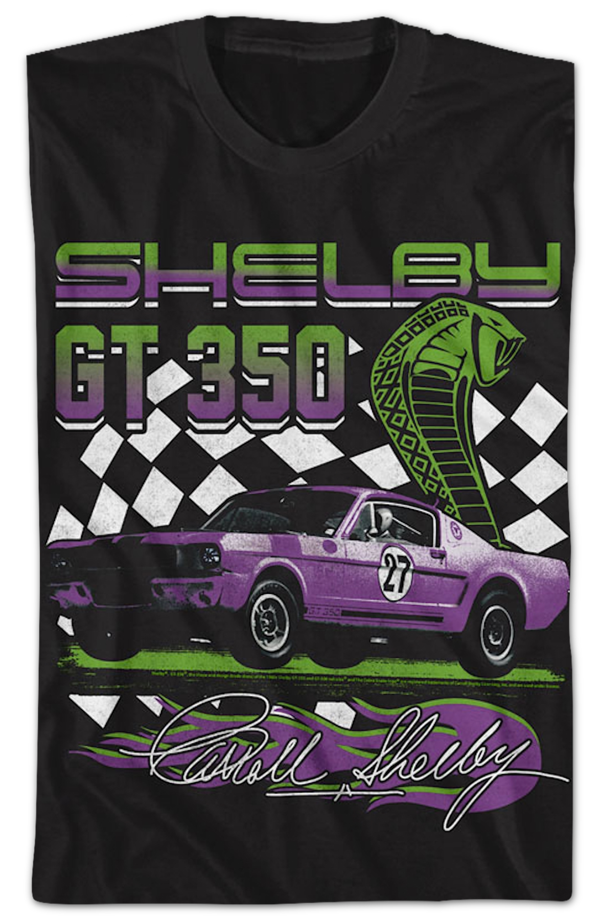 GT 350 Checkered Flag Shelby T-Shirt