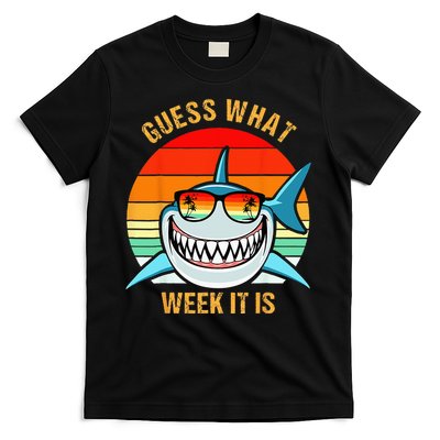 Guess What Week It Is Funny Shark Gift & Kids T-Shirt