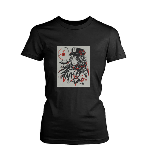 Hu Tao Anime Videogame Waifu Womens T-Shirt Tee