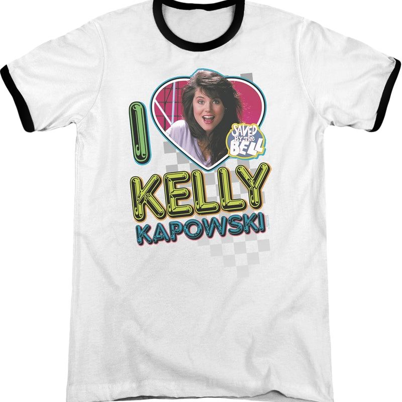 I Love Kelly Kapowski Saved By The Bell Ringer Shirt
