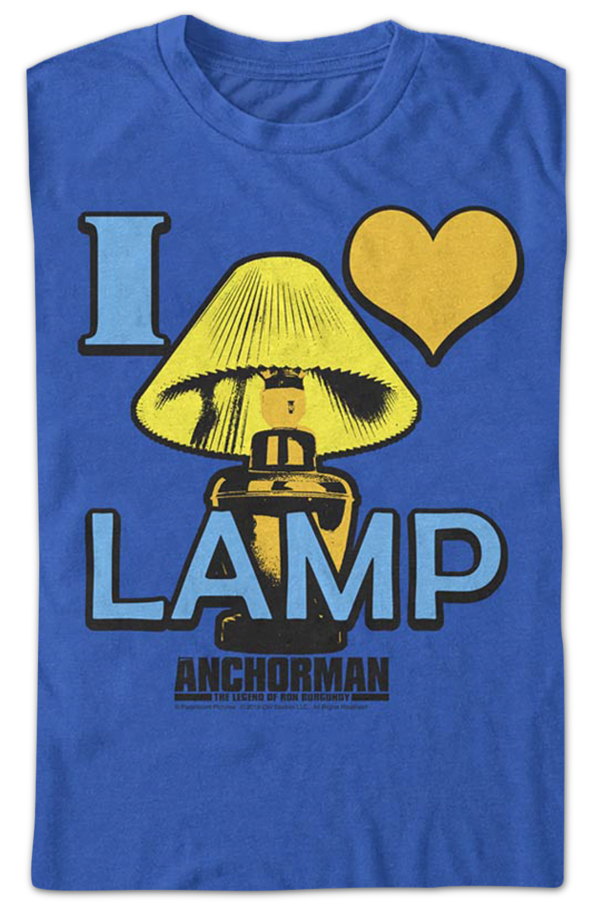I Love Lamp Anchorman The Legend of Ron Burgundy T-Shirt