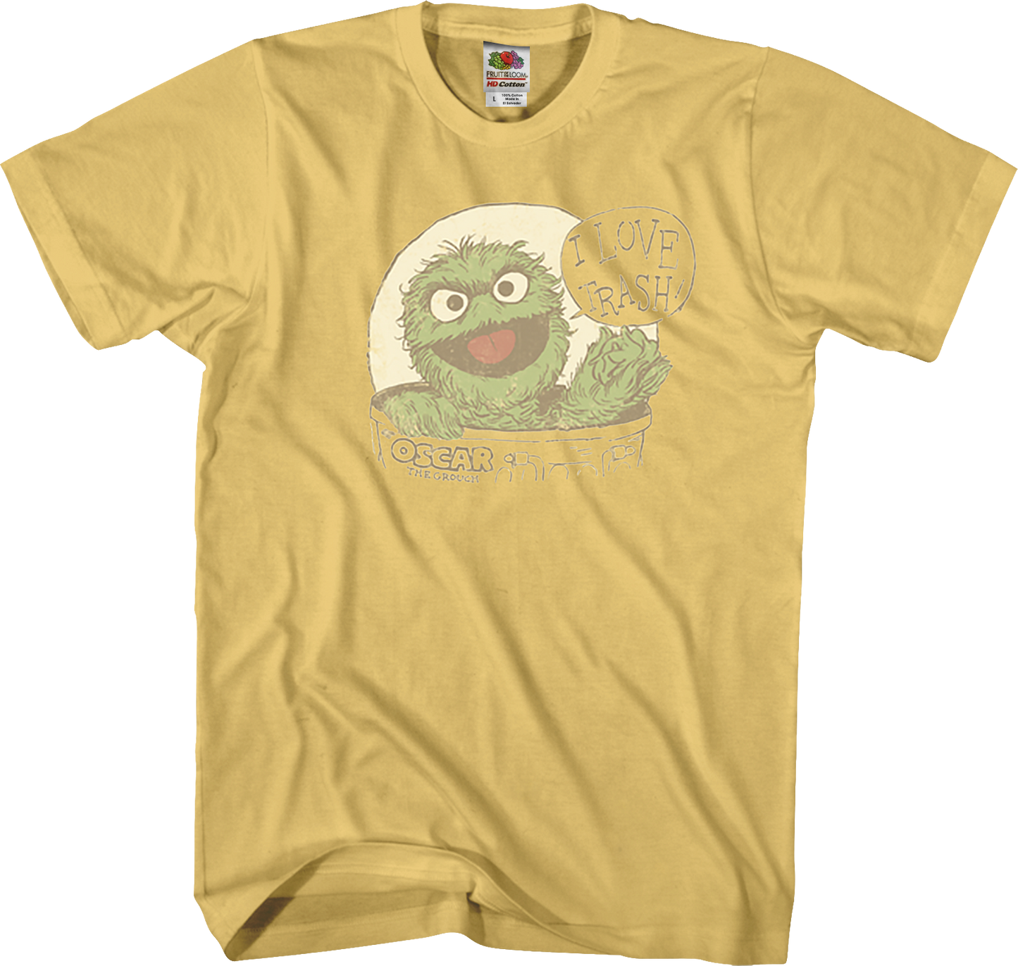 I Love Trash Oscar The Grouch T-Shirt