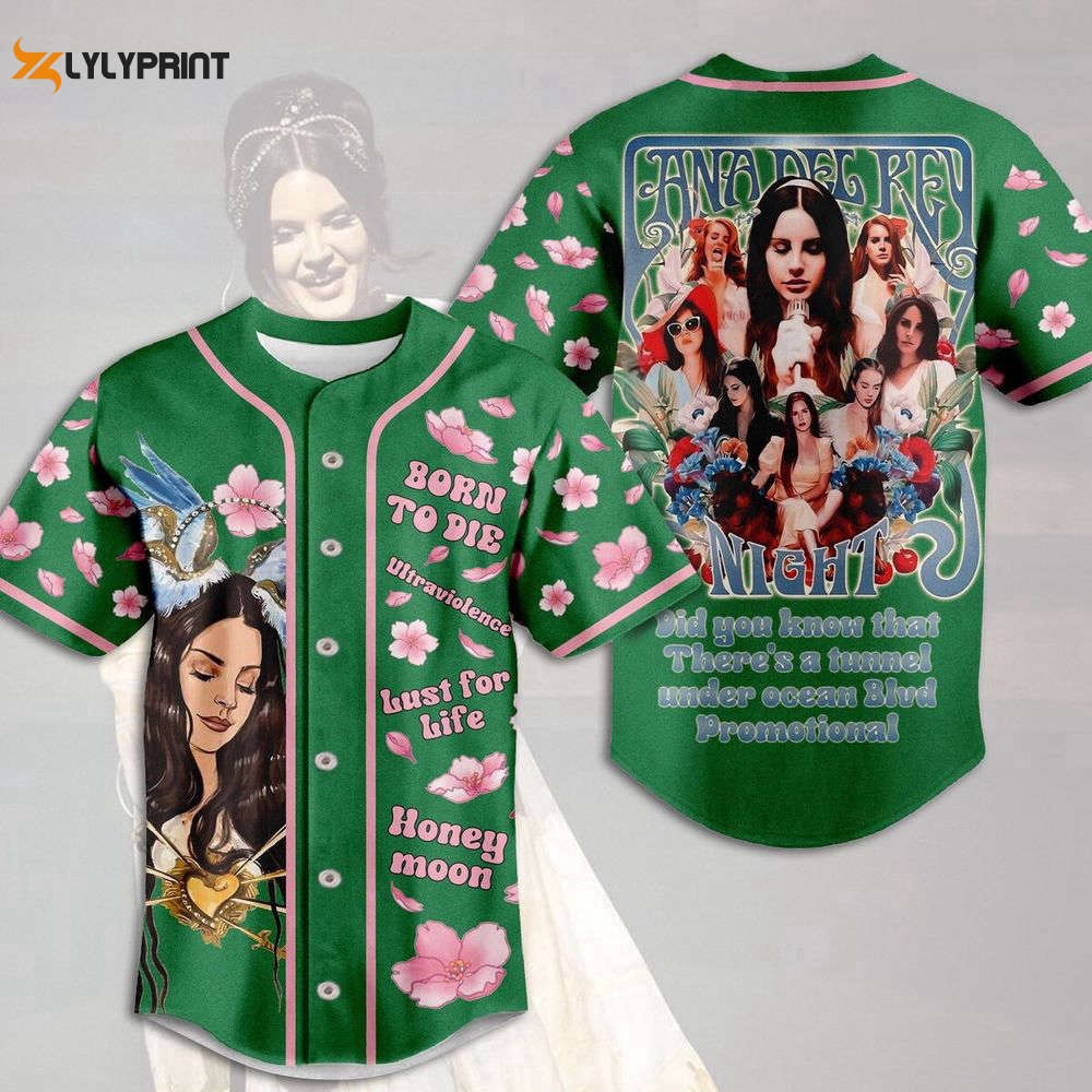 Lana Del Rey Born To Die Pink Baseball Jersey For Men Women - lylyprint.com