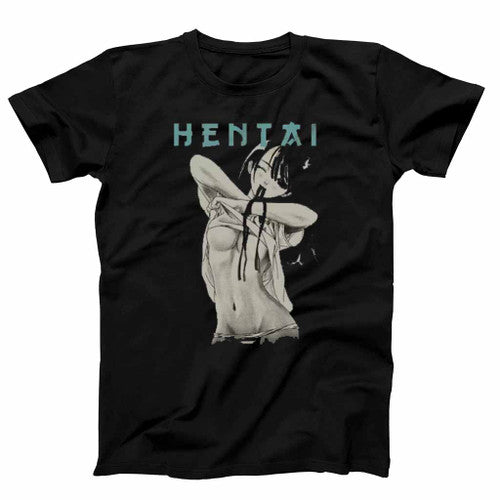 Manga Anime Top Women Hentai Senpai Waifu Mens T-Shirt Tee