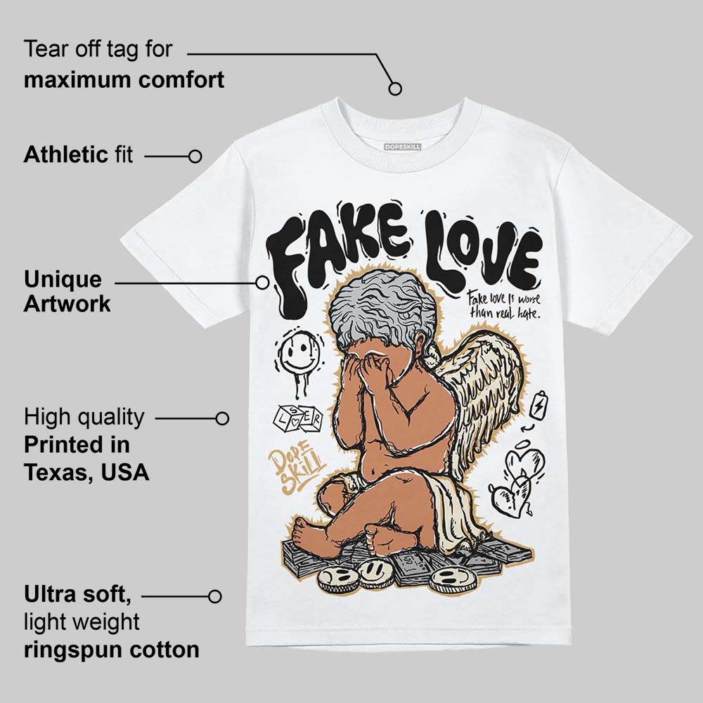 Reverse Metallic 5s DopeSkill T-Shirt False Love Graphic