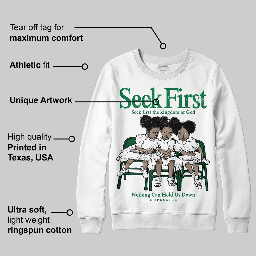 Green Collection DopeSkill Sweatshirt New Seek First Graphic