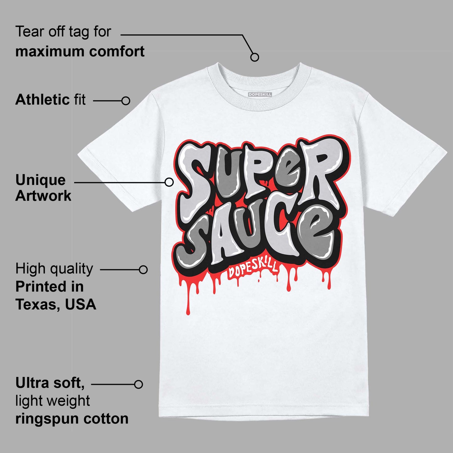 Grey Collection DopeSkill T-Shirt Super Sauce Graphic