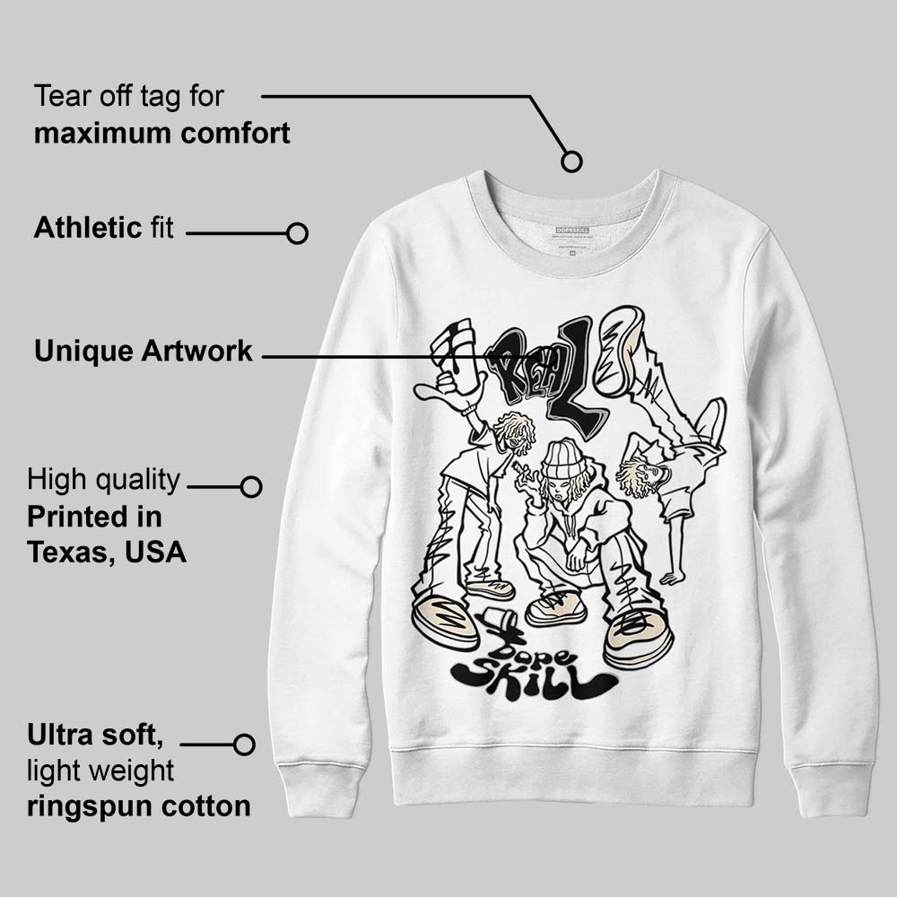 Reverse Metallic 5s DopeSkill Sweatshirt Real Y2K Players Graphic