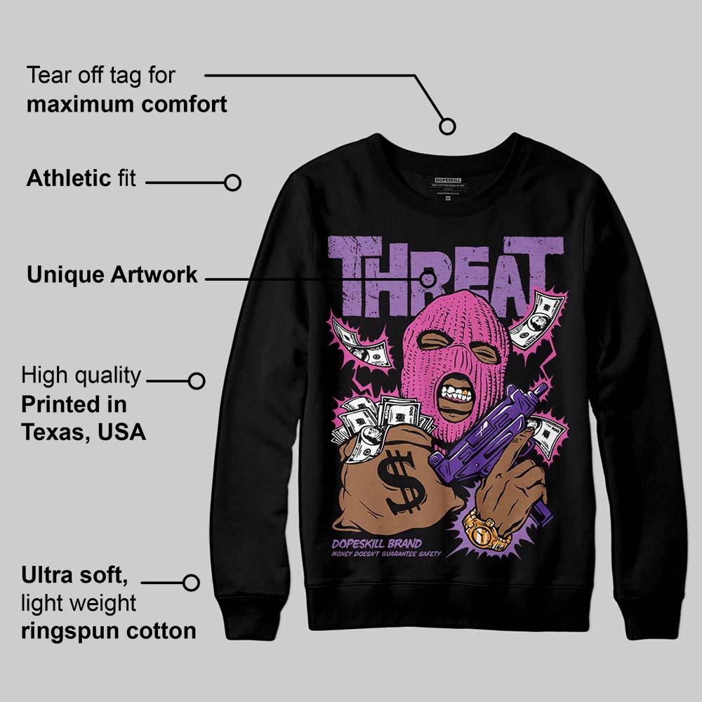PURPLE Collection DopeSkill Sweatshirt Under Threat Graphic