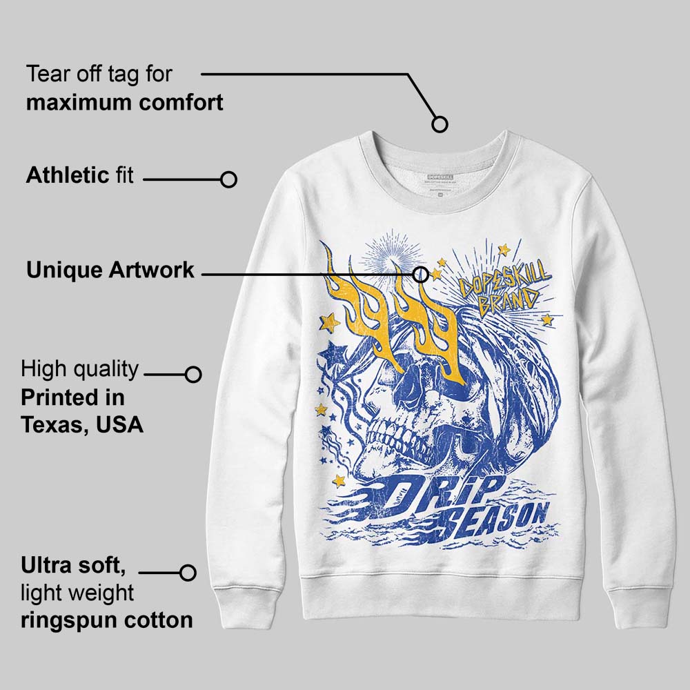 Royal Blue Collection DopeSkill Sweatshirt Drip Season Graphic