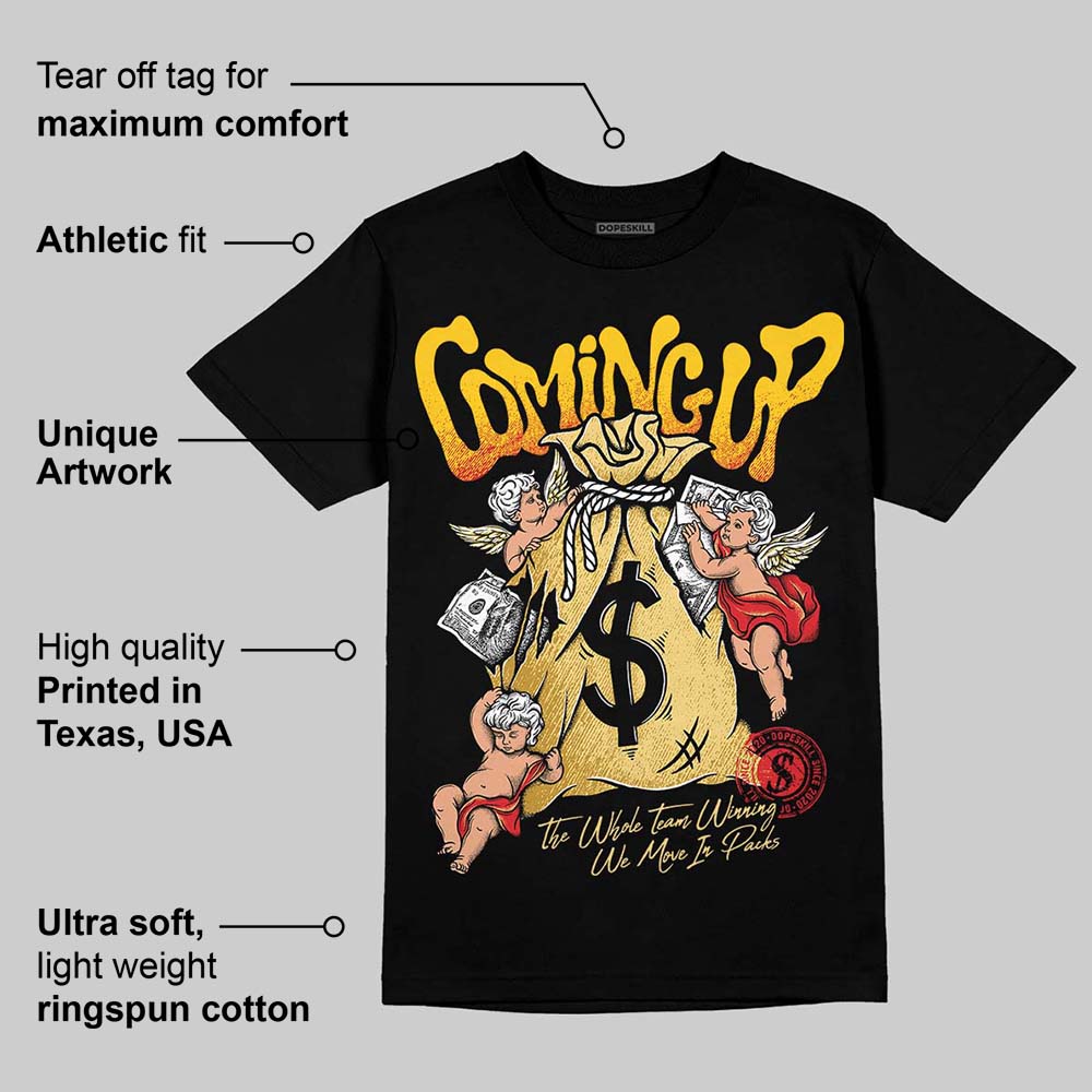 Quai 54 x Tour Yellow Black 1s DopeSkill T-Shirt Money Bag Coming Up Graphic