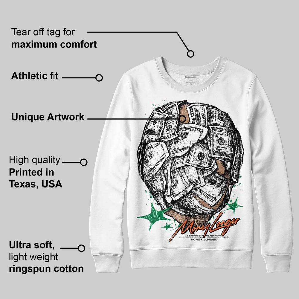 Green Collection DopeSkill Sweatshirt Money Longer Graphic