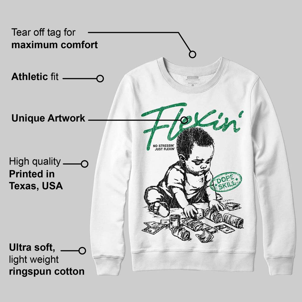Green Collection DopeSkill Sweatshirt Flexin' Graphic
