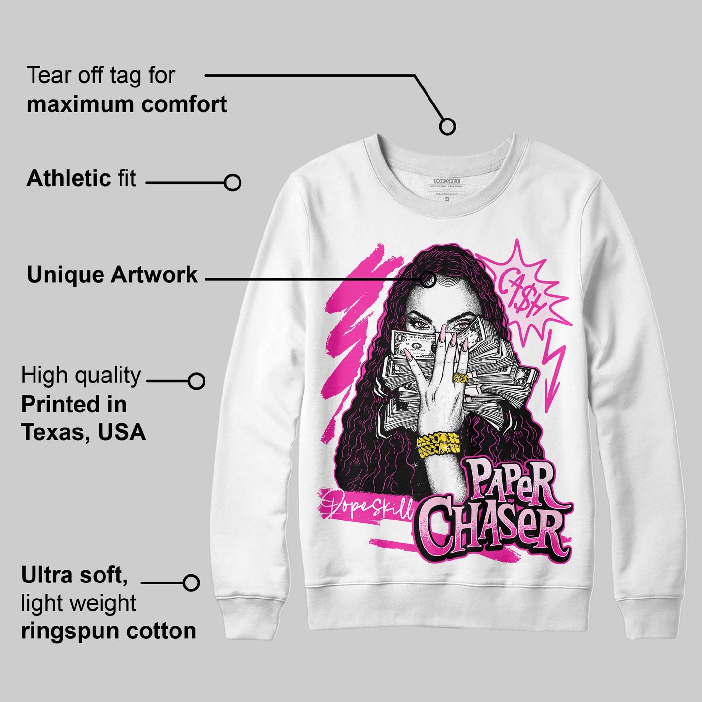 Triple Pink Dunk Low DopeSkill Sweatshirt NPC Graphic
