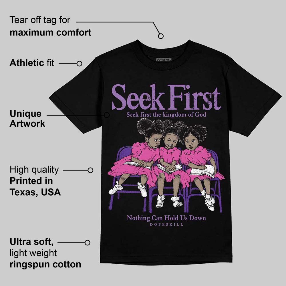 PURPLE Collection DopeSkill T-Shirt New Seek First Graphic