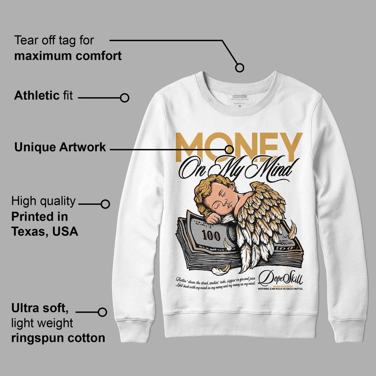 Gratitude 11s DopeSkill Sweatshirt MOMM Graphic