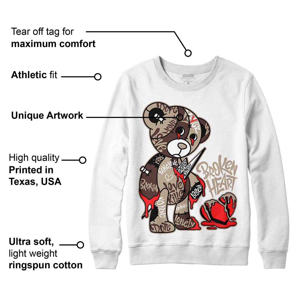 Latte 1s DopeSkill Sweatshirt Broken Heart Graphic