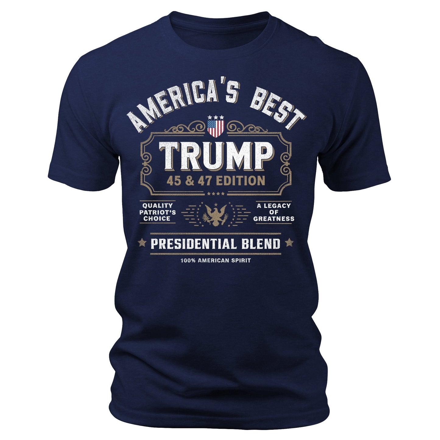 Men's Vintage Trump Shirt America's Best 45 47 Edition Patriotic Graphic Tee