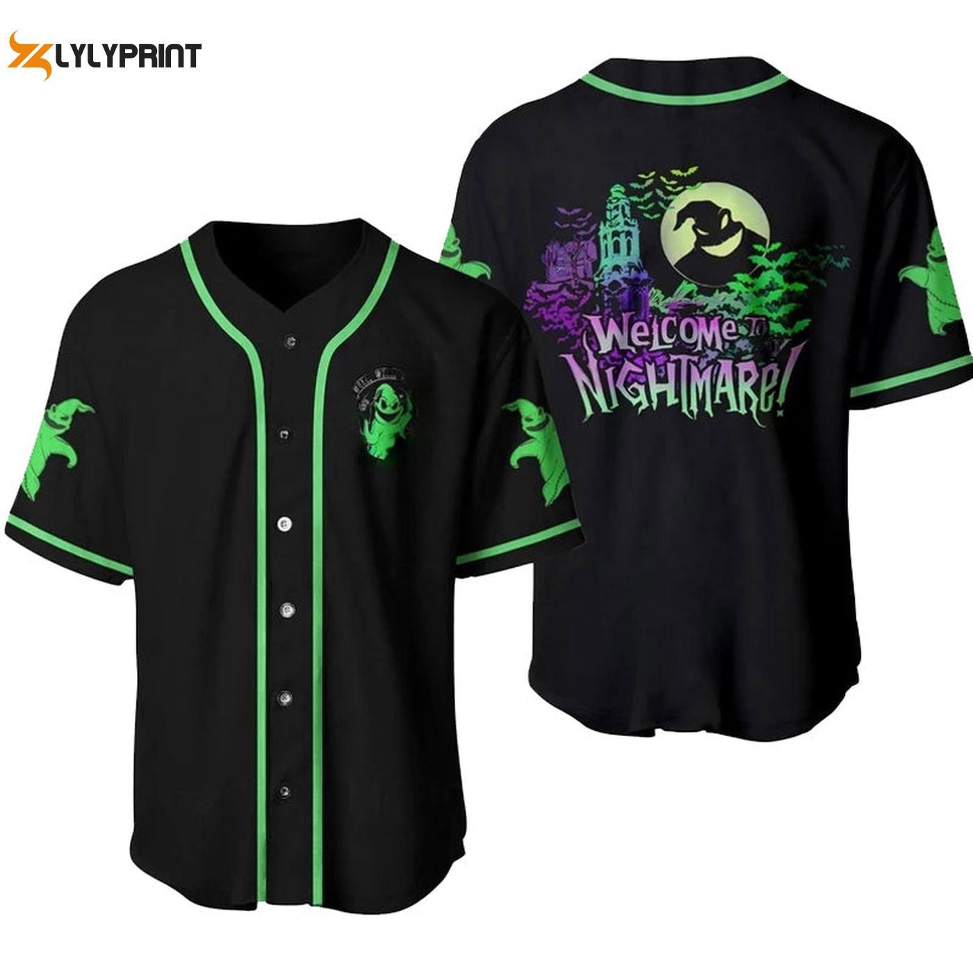 Oogie Boogie Welcome To Nightmare Baseball Jersey - Gift for Men Women - Gift for Men Women - lylyprint.com