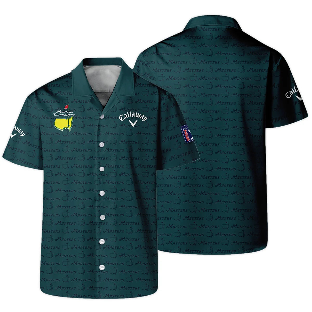 Pattern Dark Green Masters Tournament Callaway Hawaiian Shirt Color Green Oversized Hawaiian Shirt
