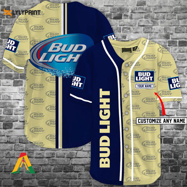 Personalized Bud Light Baseball Jersey - Gift for Men Women - lylyprint.com