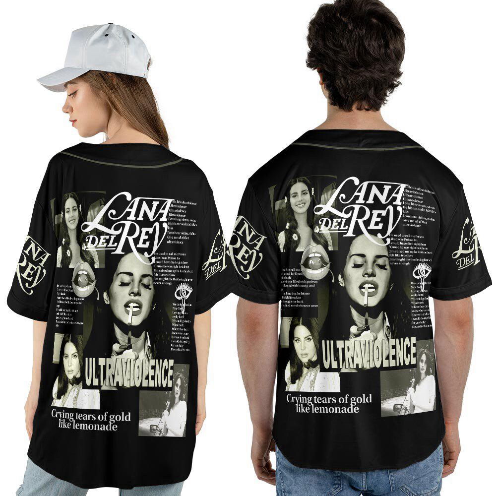 Personalized Lana Del Rey Music Baseball Jersey For Men Women - lylyprint.com