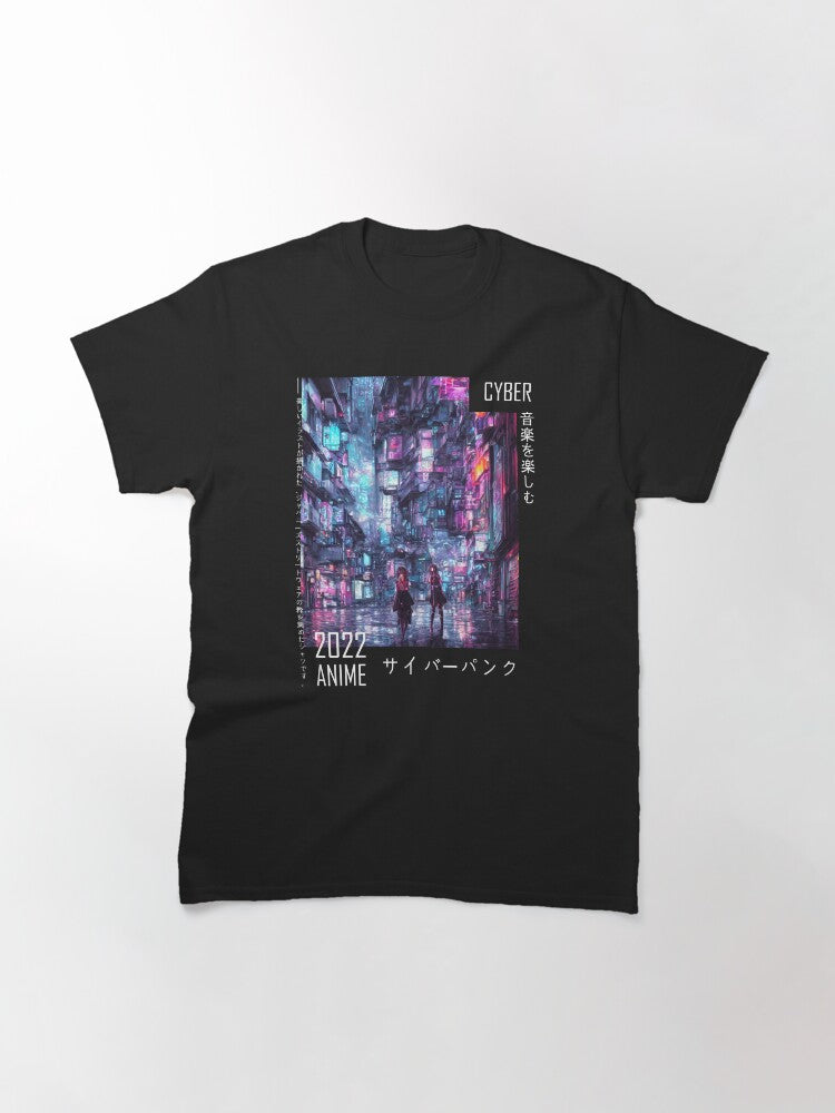Anime Inspired Cyber Punk Graphic Tee Classic T-Shirt Style023