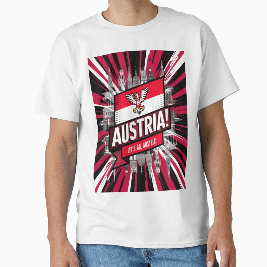 Austria at The Football / Soccer European Championships 2024 Classic T-Shirt