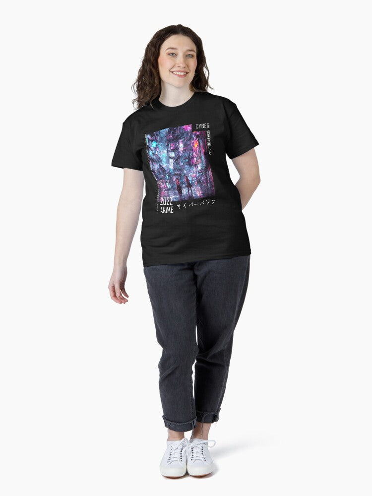 Anime Inspired Cyber Punk Graphic Tee Classic T-Shirt Style023