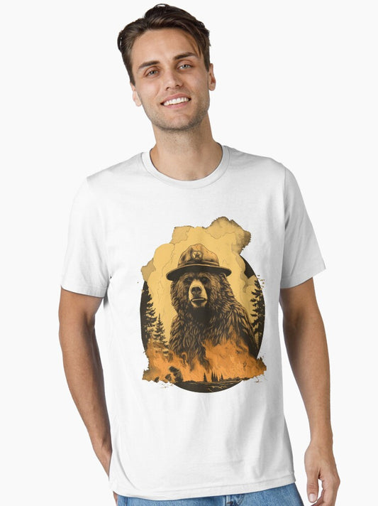"Bear Wear Safari: Battling the Wildfire" Essential T-Shirt