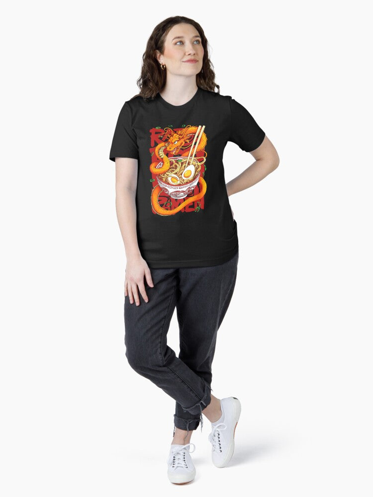 Japanese Ramen Noodles Dragon Bowl Kawaii Anime Men Women Essential T-Shirt Style001