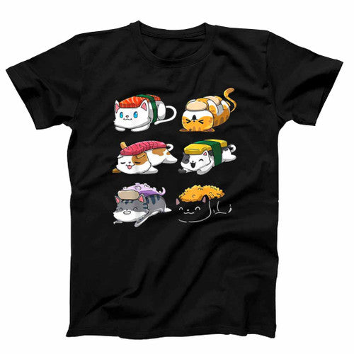 Sushi Cats Sushi Lover Cat Lover Kawaii Anime Neko Mens T-Shirt Tee