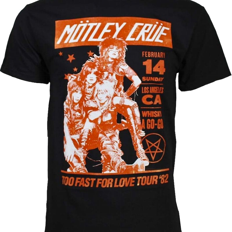 Rockline Too Fast For Love Tour Motley Crue T-Shirt