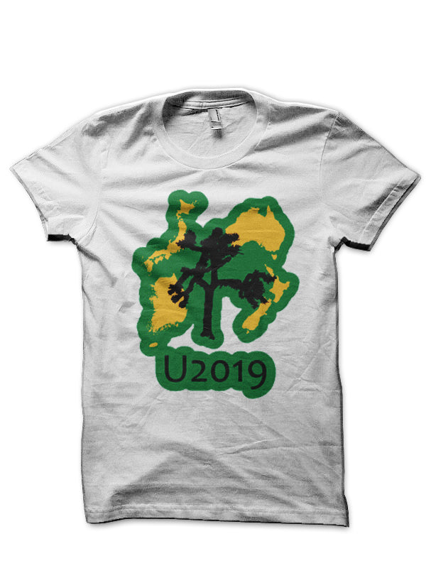 The Joshua Tree Tour White Half Sleeve T-Shirt