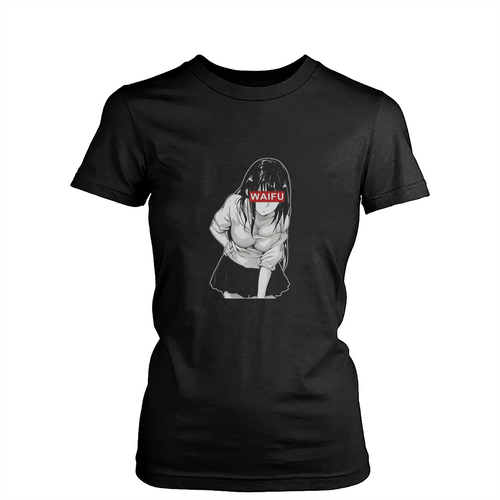 Waifu Material Anime Schoolgirl Womens T-Shirt Tee