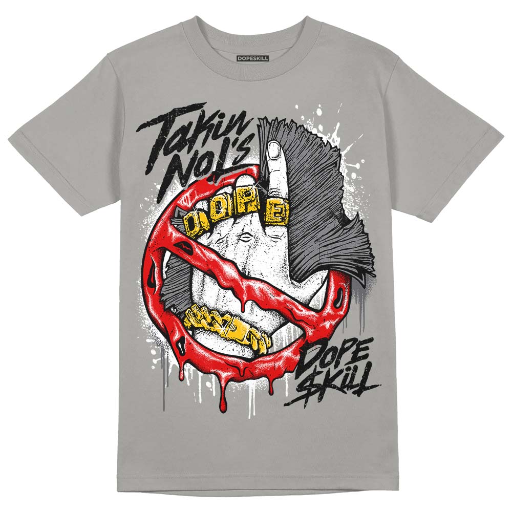 Wet Cement 4s DopeSkill Grey T-shirt Takin No L's Graphic