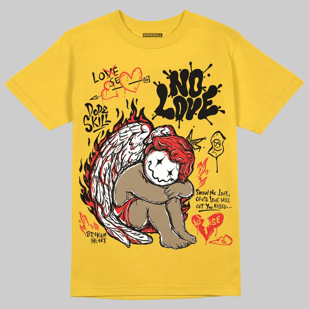 Yellow Collection DopeSkill T-Shirt No Love Graphic
