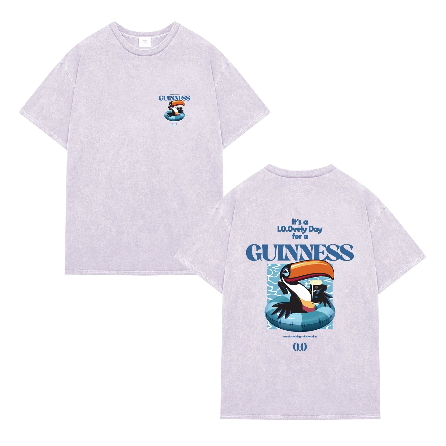 Guinness x UN:IK 'Zero' Vintage Washed Tee - Pink