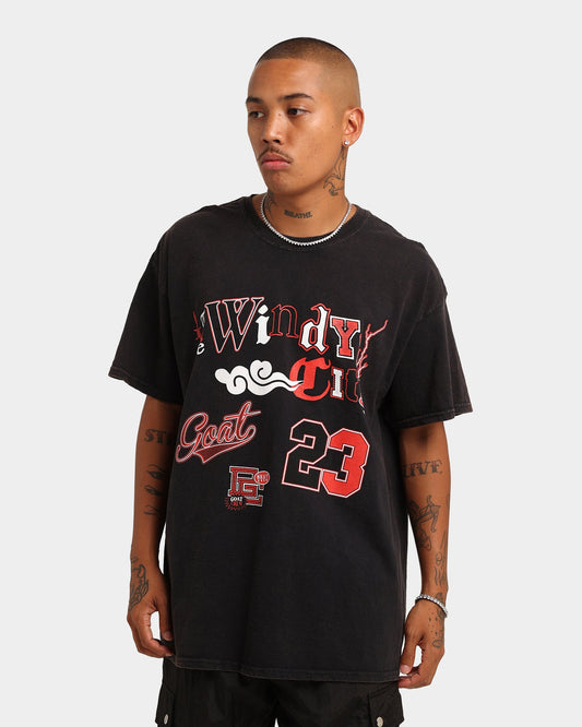 Goat Crew Windy City Vintage T-Shirt Black Wash