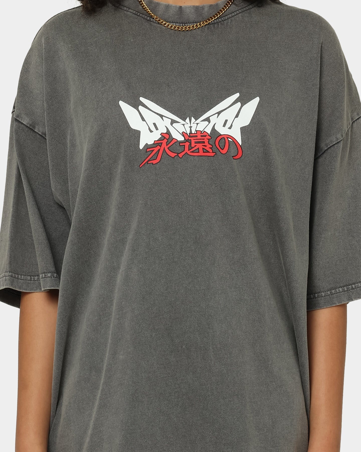 Loiter Eternal Vintage T-Shirt Charcoal Style001