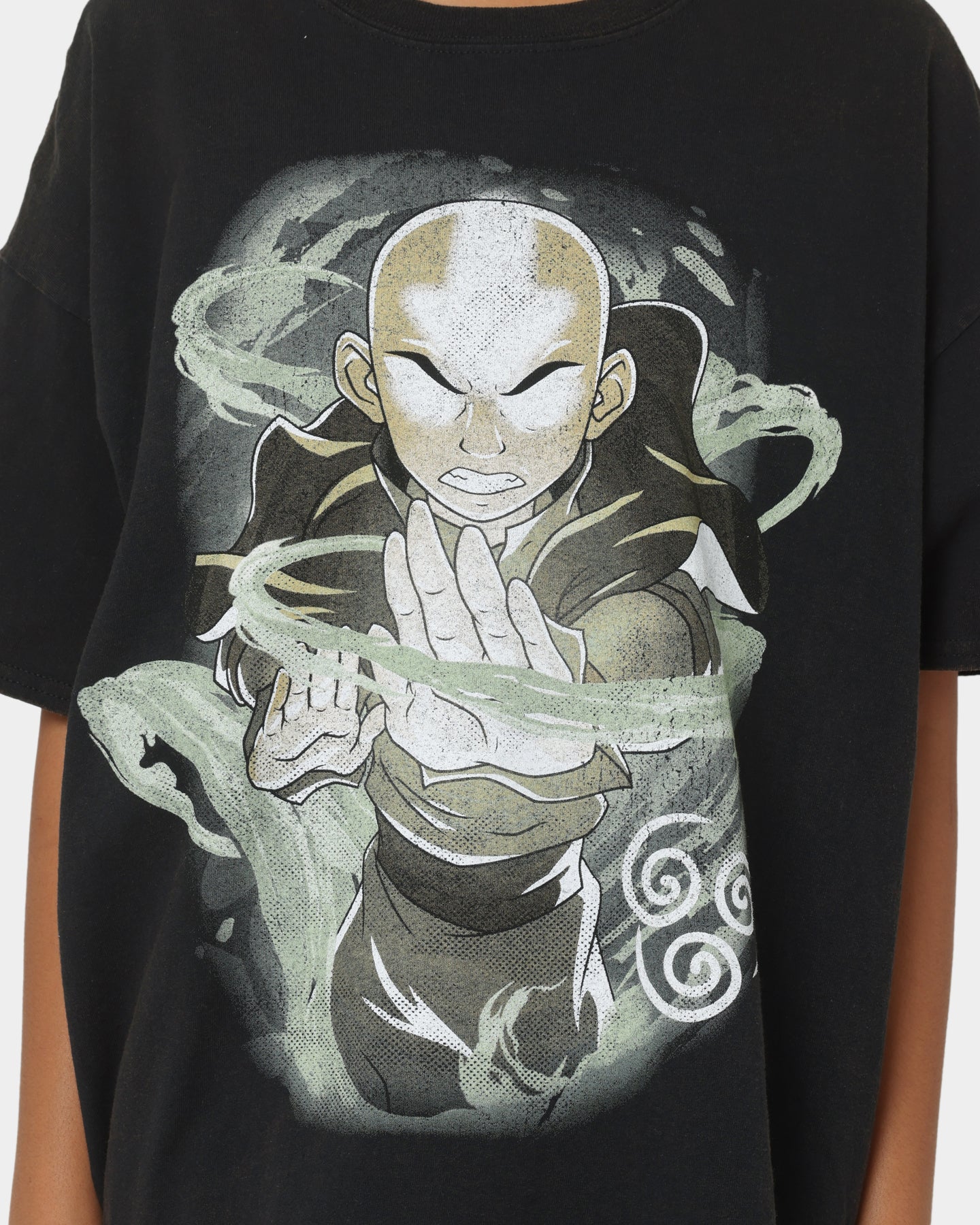 Goat Crew x Avatar: The Last Airbender Air Elements Vintage T-Shirt Black Wash Style001