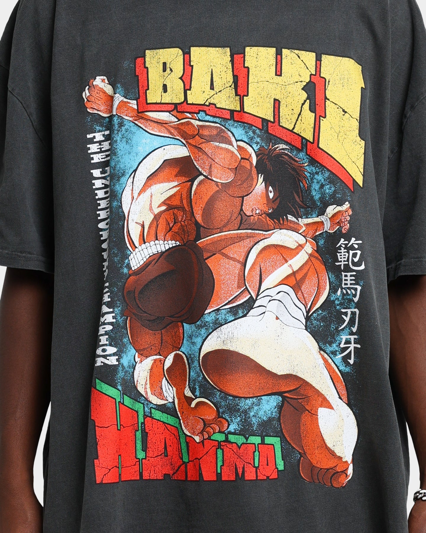 Goat Crew X Baki Hanma Baki Hanma Vintage Heavyweight T-Shirt Black Wash