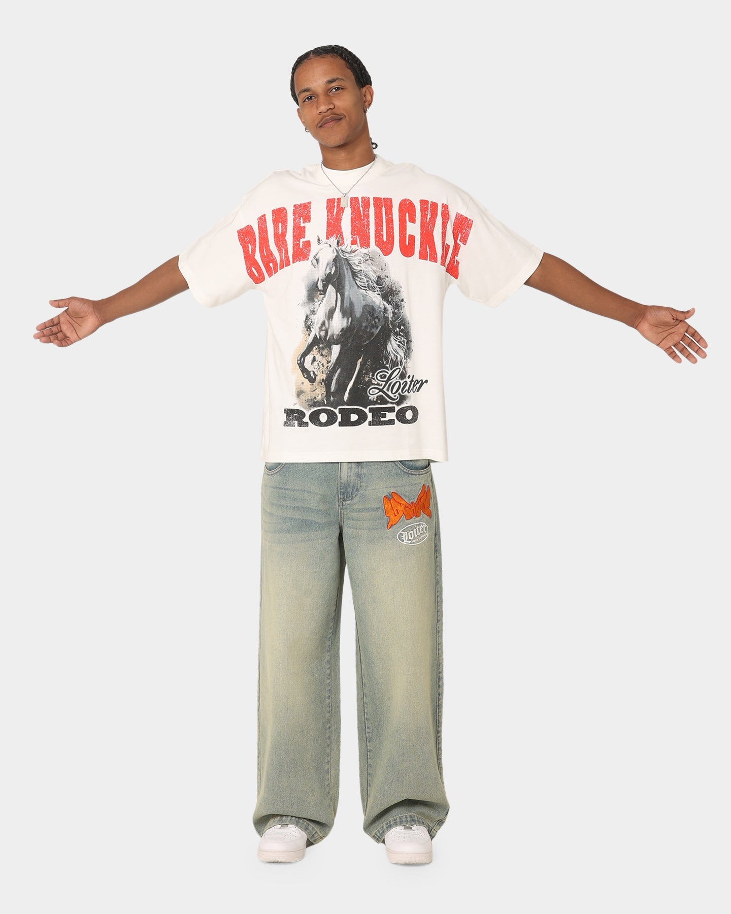 Loiter Frontier Vintage T-Shirt Off White