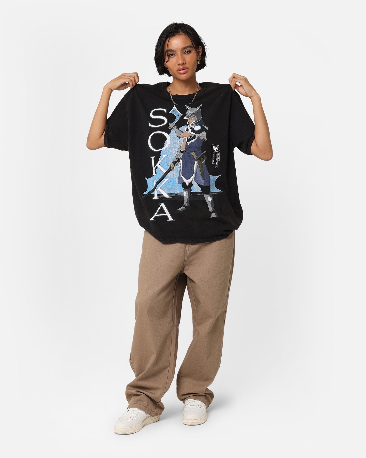 Goat Crew X Avatar: The Last Airbender Sokka Vintage T-Shirt Black Wash Style001