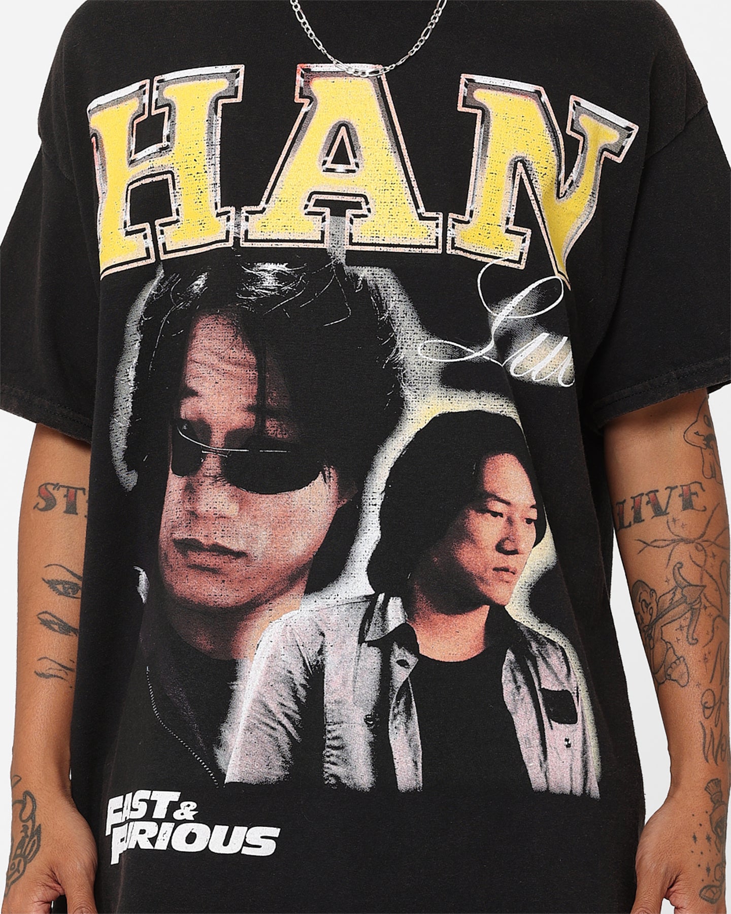 Goat Crew X Fast & Furious Han Lue Vintage T-Shirt Black Wash